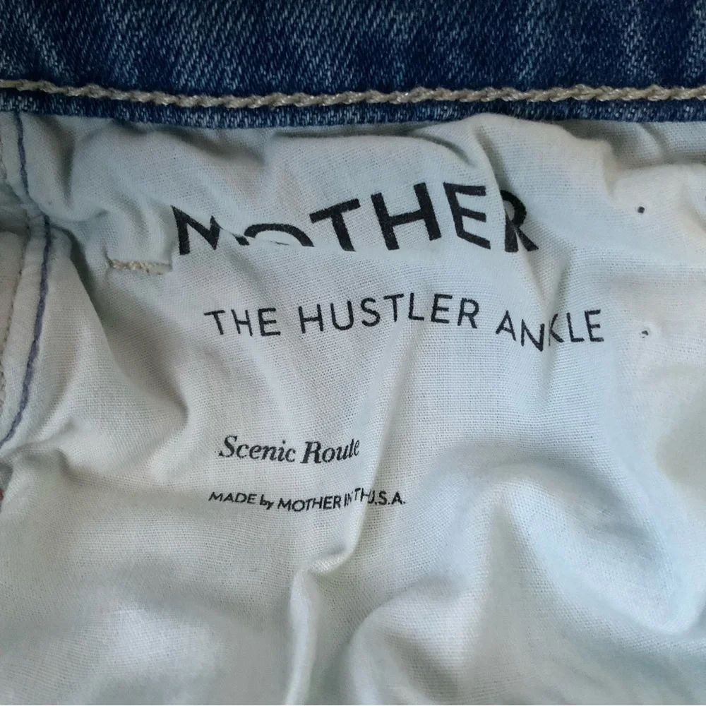 MOTHER Jeans Hustler Ankle Flare Blue Size 29 - Picture 12 of 13